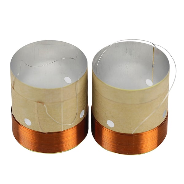 Bas röstspole rund koppar två lager aluminium tum bashögtalare spole 2 st.