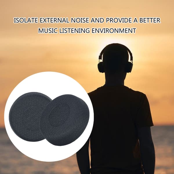 Akustisk Tunede Øreputer i Memory Foam, Svettebestandige for Evolve75 75+ /75UC