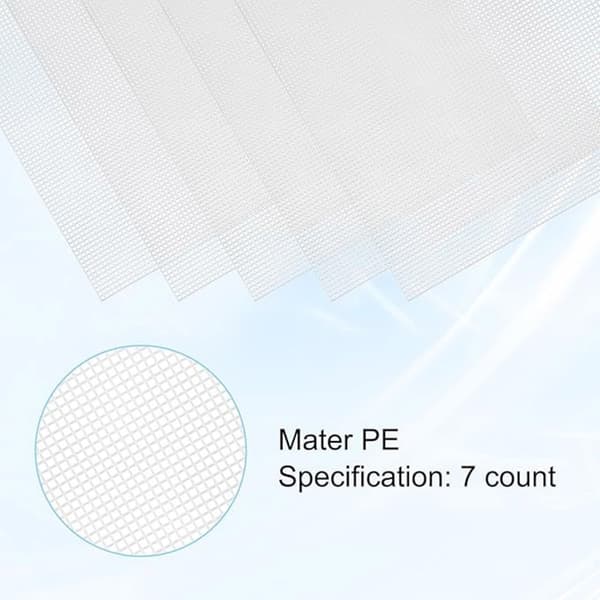 5 st Stora Hål Plast Canvas Mesh Canvas Ark för Virkningsprojekt
