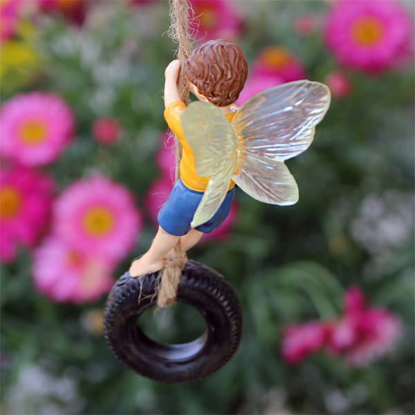 Miniature Fe Figur Udendørs Havepynt