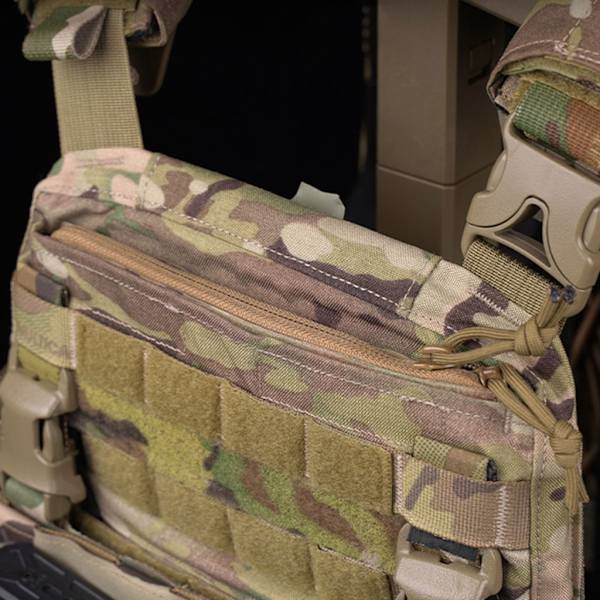 Tactic Transferred Kaksisuuntainen Vetoketjullinen Lisäpussi MBAV:lle Tarranauhalla Army Green