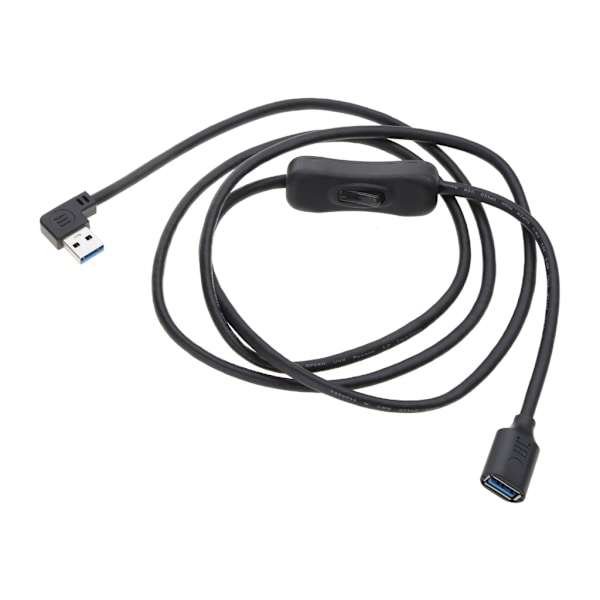 Flexibel USB3.0 dataöverförings- och laddningskabel med ON OFF-brytare Snabbhastighet USB3.0-sladd för skrivare, tangentbord, mus