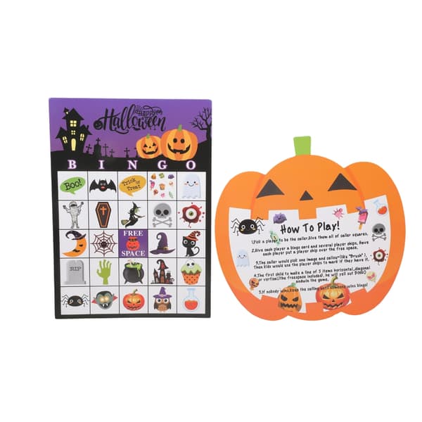 24-spiller Halloween Bingo Sæt Med Holdbart Papir Og Talkort