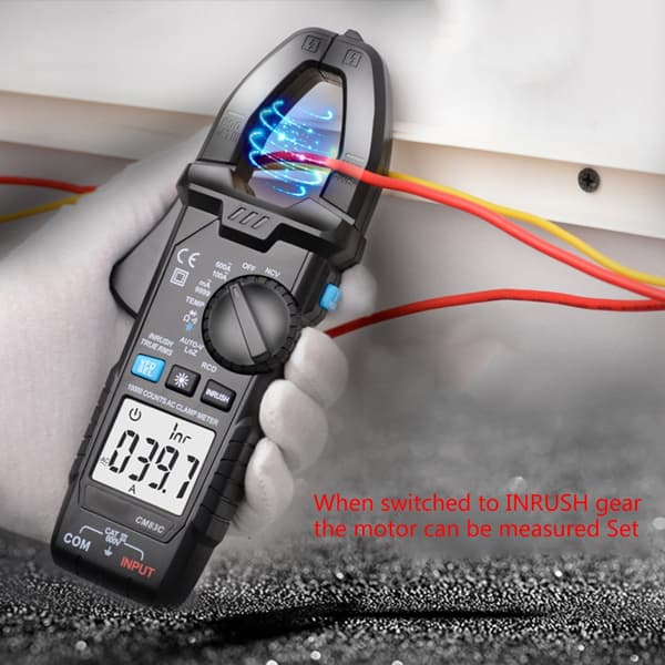 Opgraderet digitalt tangmeter højpræcisionsmultimeter med LCD-baggrundsbelysning NCV