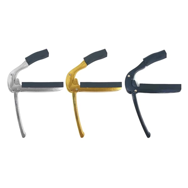 Universal Capo Clamp i sinklegering for elektrisk gitar Black