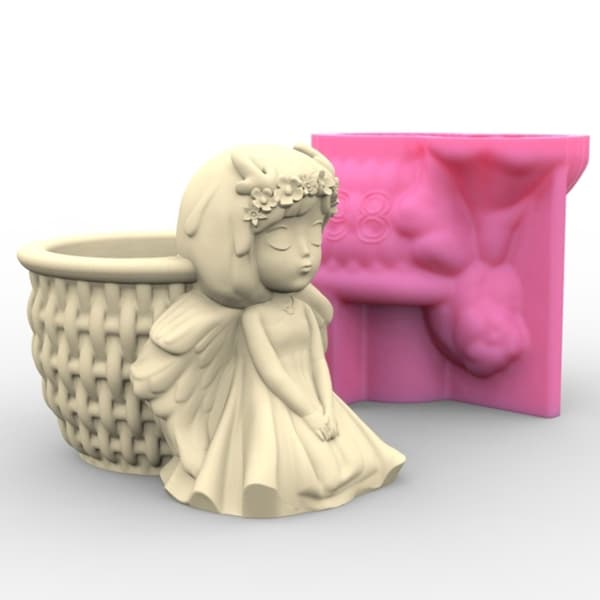 Molds 3D flickblomkruka Mould Molds