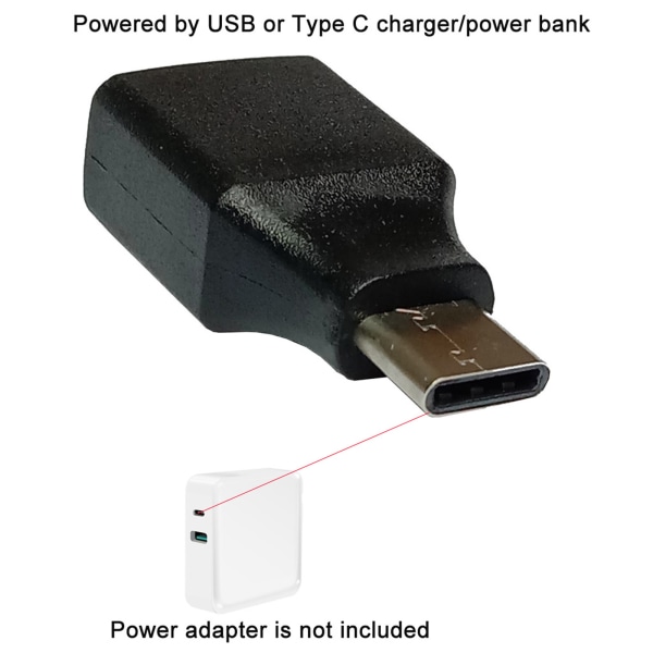 Universal USB Typ C till Dual LR03 AAA Batteri Eliminator Byt ut 1x-4x AAA 3V