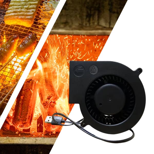 5V USB-driven 9733 fläkt för datornedkylning och grilltändning