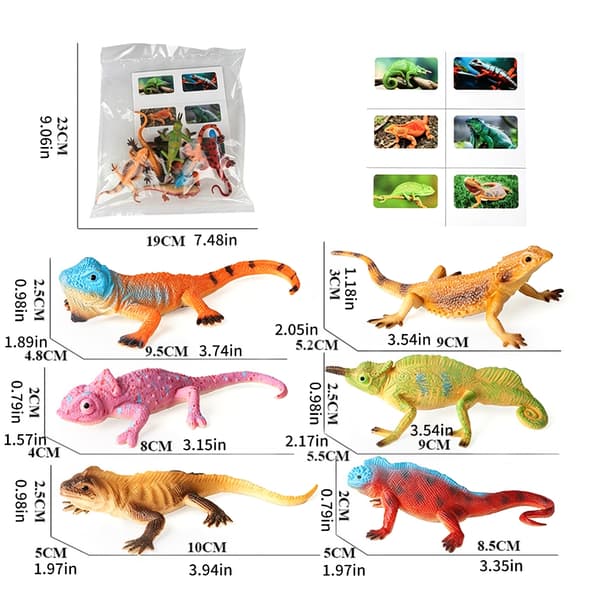 Plastmodell av reptil perfekt för klassrumsundervisning och hemstudier