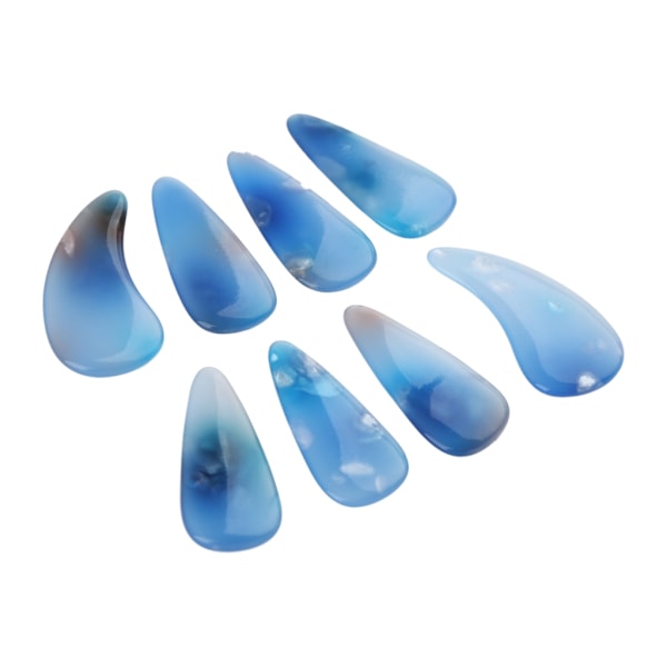 8 stk. Guzheng fingerplektre, guitarplektre, ukuleleplektre, plekter, fingerspidsbeskyttere G