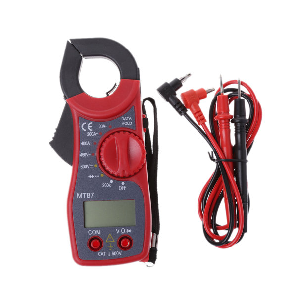 LCD Digital Voltmeter Amperemeter Ohmmeter Multimeter Volt AC til DC Tester Clamp Me