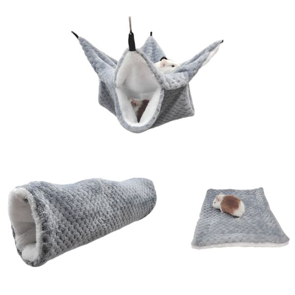 Hamster Hammock Tunnel Small Animals Hideaway för marsvin Sugar Glider