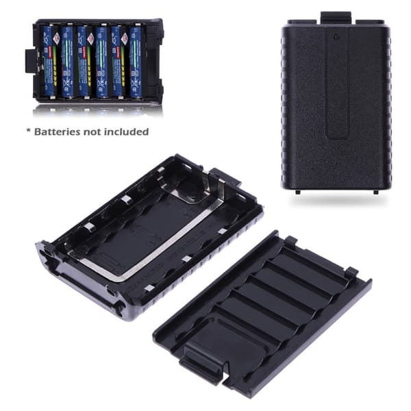 Erstatnings 6x AAA Batterier Pakke til Shell Box til Baofeng UV-5R 5RE Two Way Ra