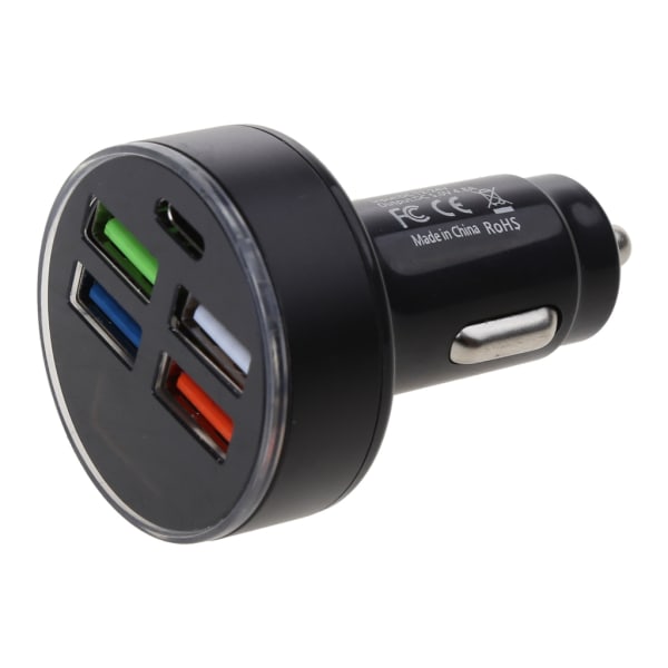 USB Billaddare 3.1A Led Fast Universal 12V/24V Socket Adapter Plug