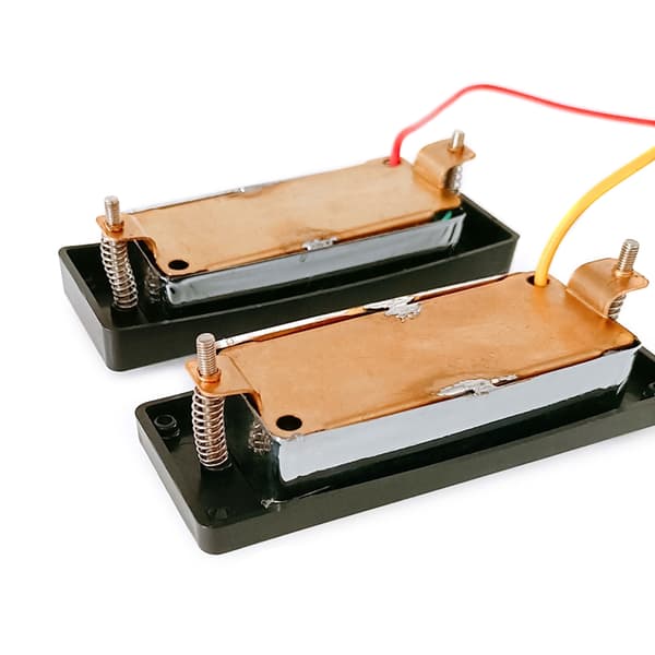 Mini 4-strengs bas pickup sort ramme bas pickupper hals midterste bro pickupper