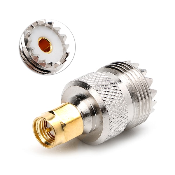 SMA-uros-UHF-naaras RF-koaksiaaliliitinsovitin SO-239 SO239
