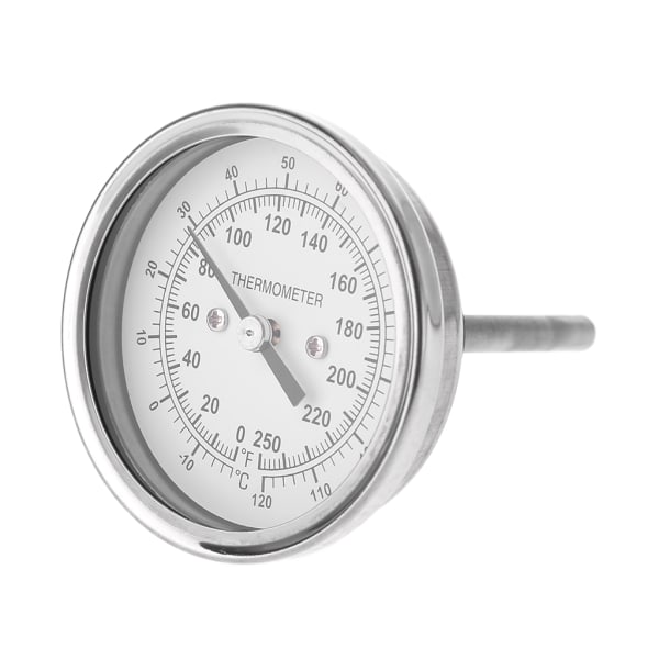 Bärbar termometer Stål Celsius Fahrenheit Vattendestillationstemperaturmätare