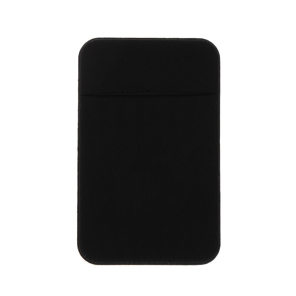 Mobiltelefon Kreditkort Plånbokshållare Ficka Stick-On självhäftande elastiskt verktyg Black