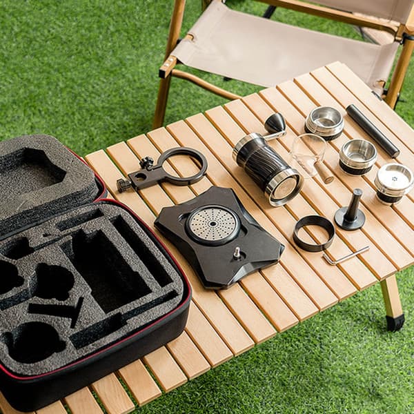 Mini håndbetjent kaffemaskine perfekt til backpacking og picnics