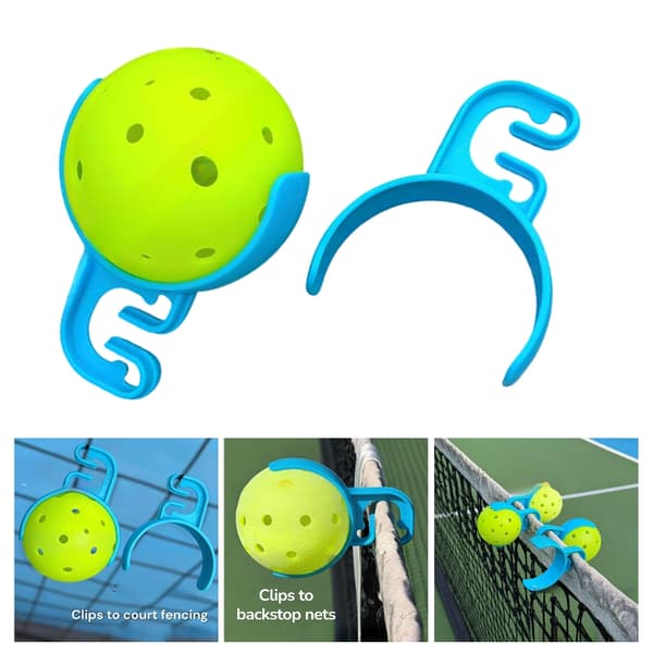 Multifunktionel Pickleballs Tilbehør Boldholder og Netklemme for Stabilitet