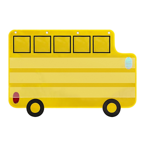 Bussficka Diagram Ordstavningskort Väska Ordhållarficka för tidig utbildning