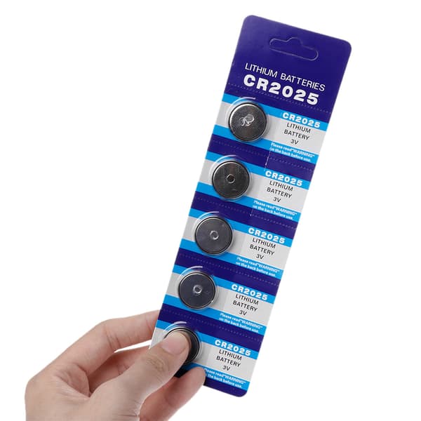 5 stk./kort Lithium Batteri CR2025 Knapcelle Batterier 3V til Ur Computer