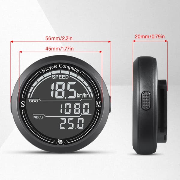 Vanntette trådløse sykkelcomputere multifunksjonelle sykkel speedometer