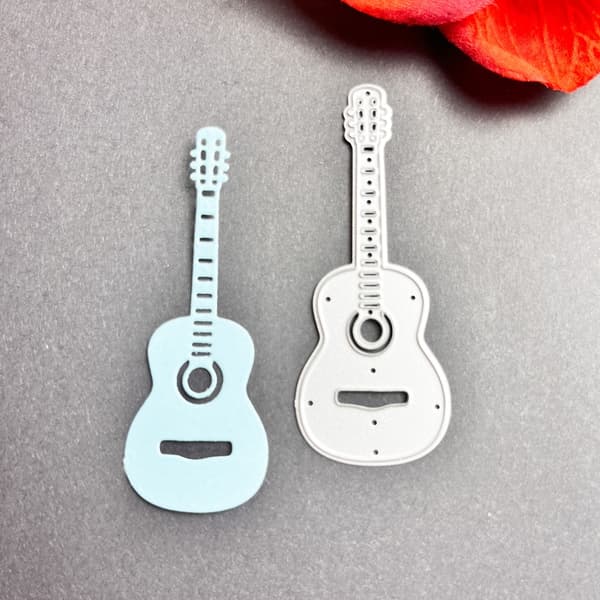 Gitarrform Stansmallar Kolstål Skärmallar För Scrapbooking