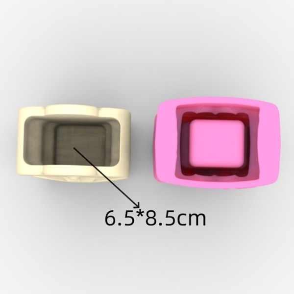 Kukka-silikoninen kukkaruukku Mold Betoni Kynttilänjalat Kynäteline Molds Istutuskone