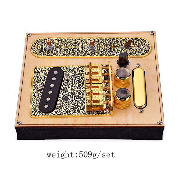 Elektriske gitardeler 3-veis bryterkontrollplate 6-strengs gitarhals pickups