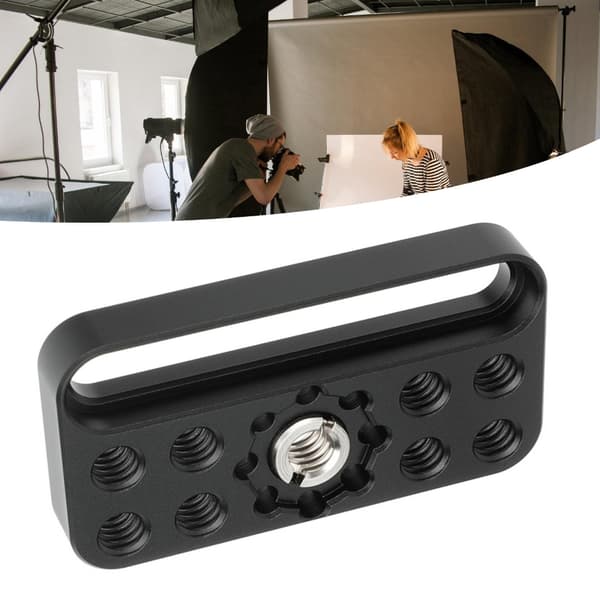 3/8\" Kompatibel Kameramonteringsbräda Multihålsdesign Lättvikts Aluminiumlegering