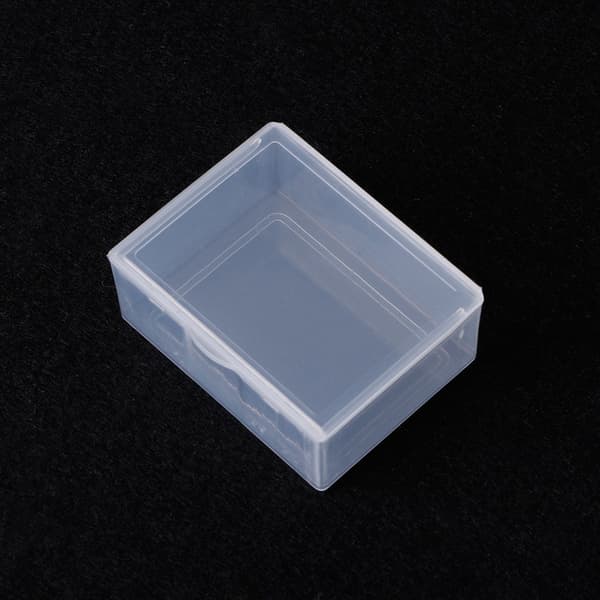 Rektangulær Klar Oppbevaringsboks i Plast Smykker Perler Samling Beholder Organizer