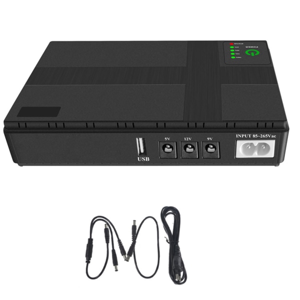 UPS Batteri Backup 8800mAh Mini UPS Sikkerhedskamera Wifi Router Højttaler LED Lys Strip Batteri Backup Overspændingsbeskyttere