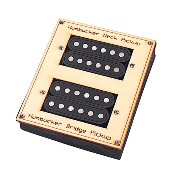 6-strängad elektrisk gitarr pickup set gitarr pickup cover transducer hals bro