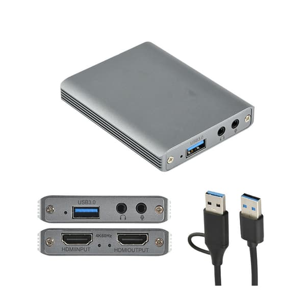 4K 60FPS Videotallennin USB3.0 Type C