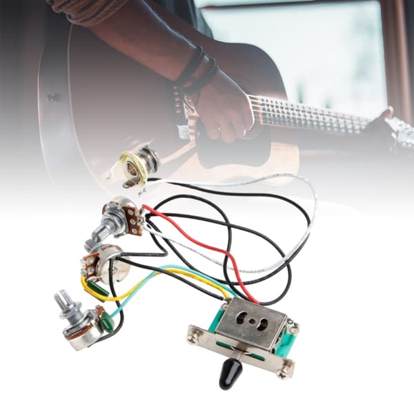 Modulært gitarledningssystem Gitar kretsmontering ABS-tekstur for pickuper