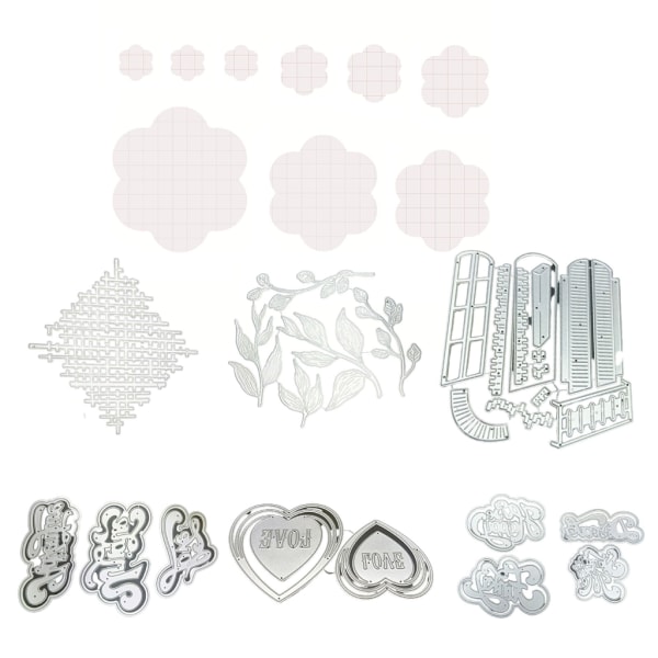 Leaf Heart Cutting Dies DIY Scrapbooking Embossing Paper Cards Form Form null - 3