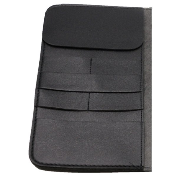 Vikbar hårsaxväska PU Läder Sax Pack Barber Frisör Tool Pouc