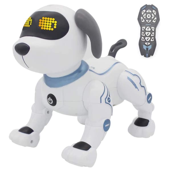 Fjernkontrollhund RC Robotisk Stuntvalp Dansende Programmerbar for Smart Leketøy Interaktiv Gave