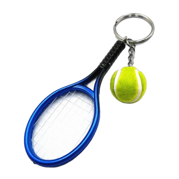 6 kpl tennisavaimenperä, jossa on tennismaila ja tennispallo lahja lapsille