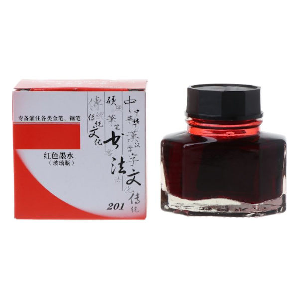 50ml flaskglas Slätskrivande reservoarpenna Bläck Refill School Student Station