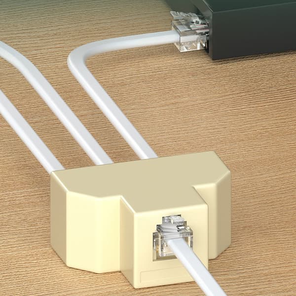 Telefon Splitter Adapter Trevejs Samledåse Tabfri Transmission
