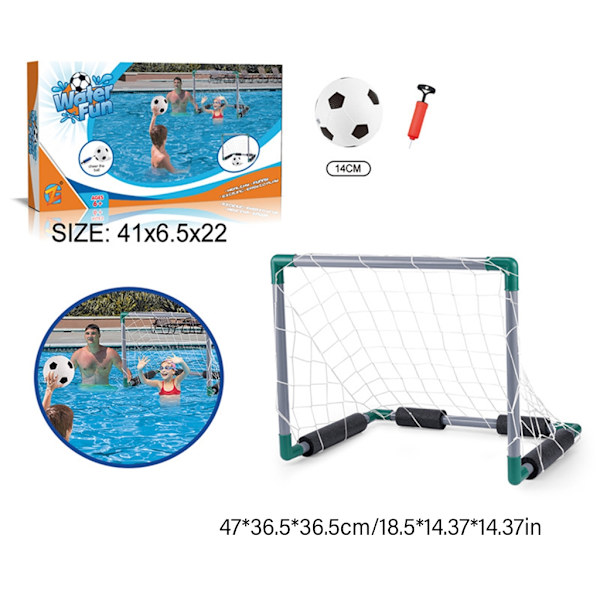 Flydende Basketballkurv Mål Poolside Vand Pool Basketball Fodbold Mål Net Style E