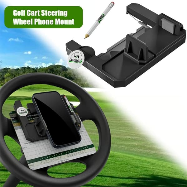 Golfbil Telefonhållare Unik Golfpresent Golfbil Ratt Telefonfäste