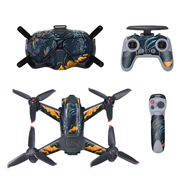 Sportkamera Fint skyddande klistermärke för drone/ dagliga tillbehör för kamera Hållbart metalliskt mönster