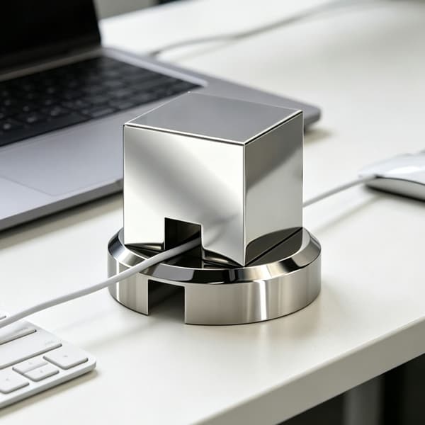 Rustfri metallkabelholder for elektronikk og hvitevarer