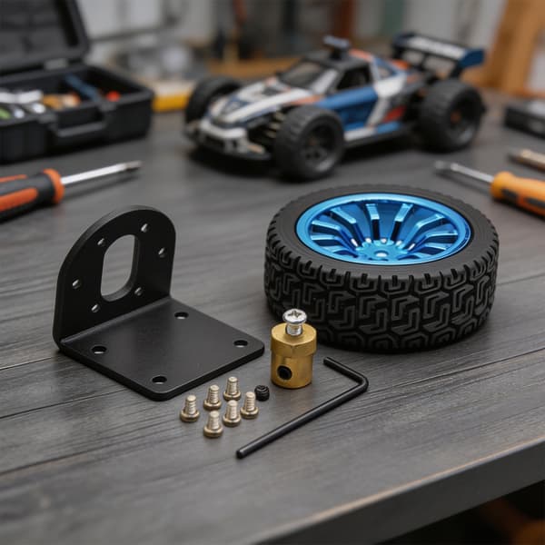 Växelmotorfäste 37 mm metallfäste för modellmontering