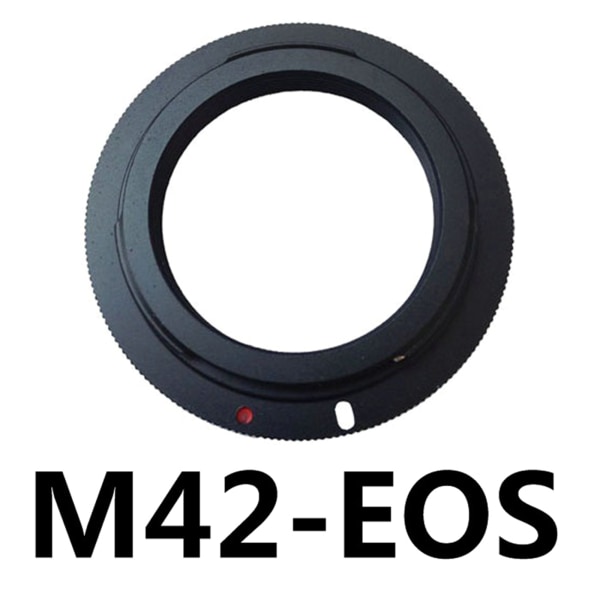 M42 objektivadapterring, for fokusobjektivkonverter, for DSLR EF 5DIII 5DII 5D 6D 7D 60D-monteringsobjektiv, for M42-feste