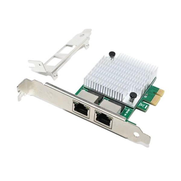 RTL8111F PCIe Gigabit Networks IEEE802.3 PCIExpress X1 1000 Mbps Desktop Ethernets Adapter Card 2 Porte