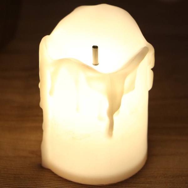 Batteriljus Flamlösa ljus LED-ljus Plastmaterial Dekorativa hembelysning för vardagsrum i sovrum